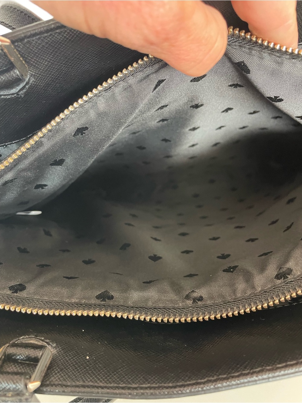 kate spade Black Staci Saffiano Leather large Tote - Picture 7 of 13